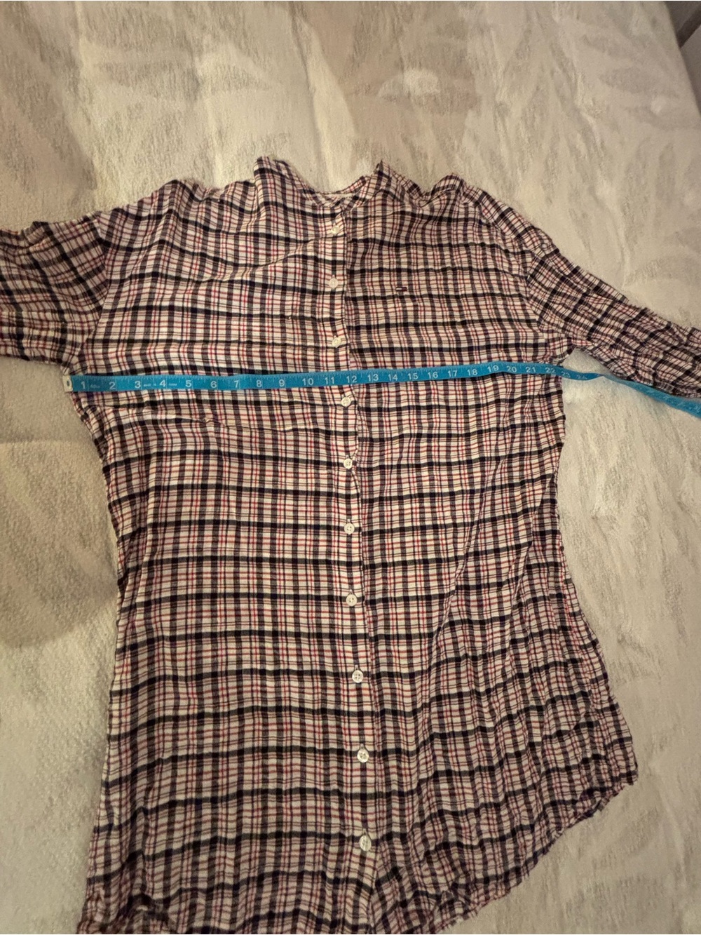 Tommy Hilfiger Plaid Mini Dress - Black, White & Red